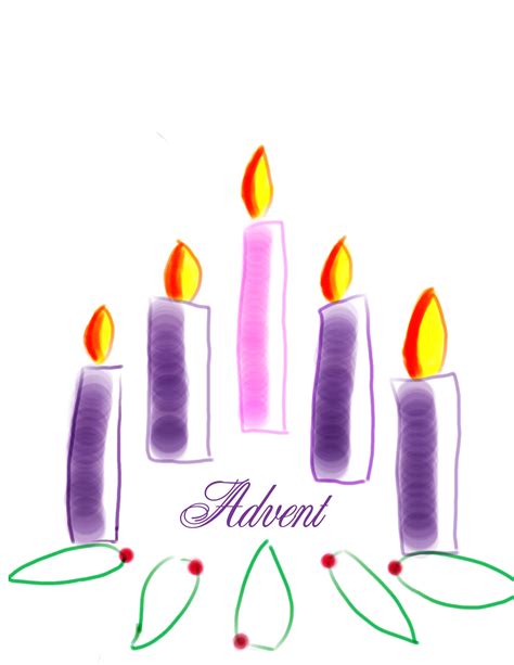 traditional advent wreath  purple  pink candles  clipart pink candles christmas