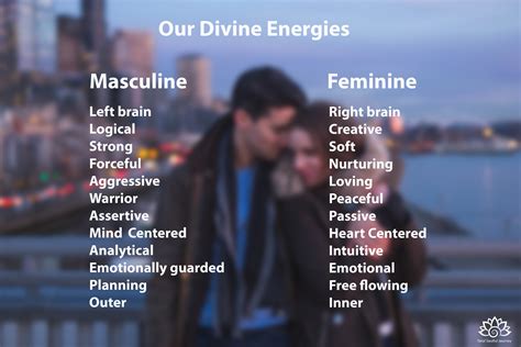 balancing act  masculine  feminine energies