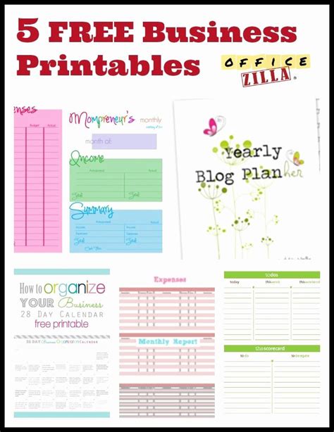 printable business form templates  business printables business