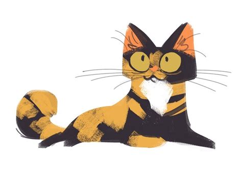 daily cat drawings cat drawing cute cat drawing cats illustration