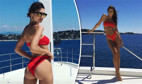 Emily Ratajkowski Flaunts Pert Bottom In Racy Red Bikini In Cannes
