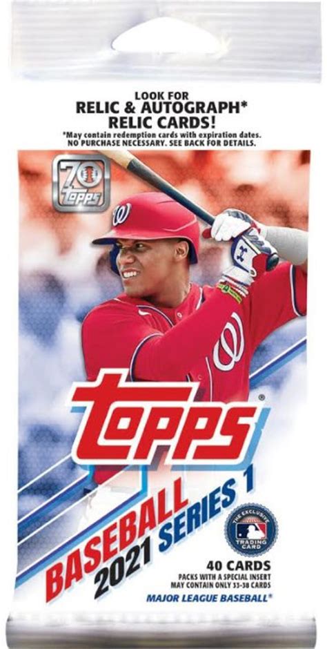 mlb topps  series  baseball trading card  pack  cards toywiz