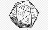 Dice D20 Game Dungeons Dragons Crawl Dungeon Role Playing System Critical Save sketch template