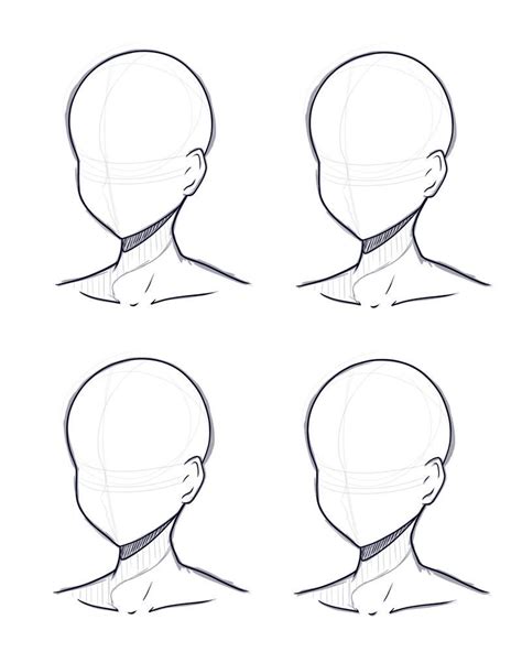 head design base sketch  lineart  sayuqt  deviantart anime