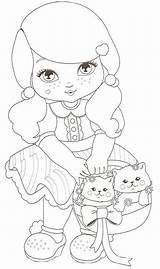 Para Colorir Desenhos Pintar Bonecas Imprimir Desenho Menina Escolha Pasta Jolie Animados sketch template