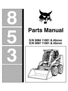 bobcat  skid steer loader service manual skid steer loader repair manuals operation