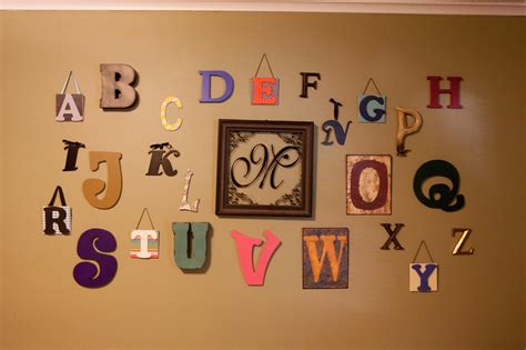 hear   morgans alphabet wall nursery decor