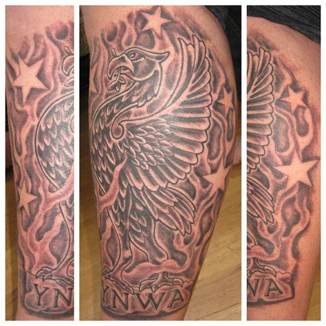 Liverpool Liverbird Ynwa Football Club Stars Irish Street Tattoo