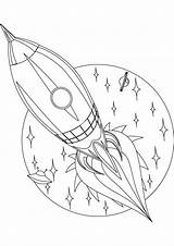 Coloring Spaceship Pages Space Ship Rocket Comments sketch template