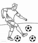 Footballer sketch template