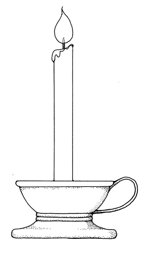 candle template printable