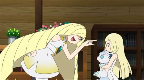 Lillie Scolds Lusamine Pokemon Sun And Moon Anime Episode