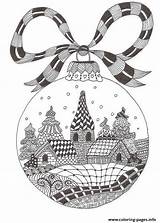 Coloring Pages Adult December Christmas Printable Mandala Zentangle Color Print Holiday Book Info Kids Sheets Doodle Drawing Choose Board sketch template