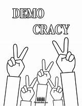 Democracy Vote Viết Bài Từ sketch template