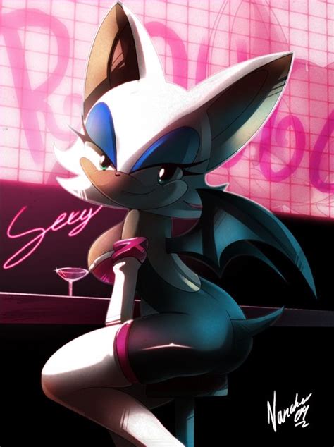 rouge the bat sexy pose by archiven on deviantart