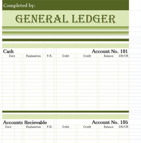 ledger templates office templates ready  office templates
