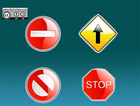 road signs vectorific