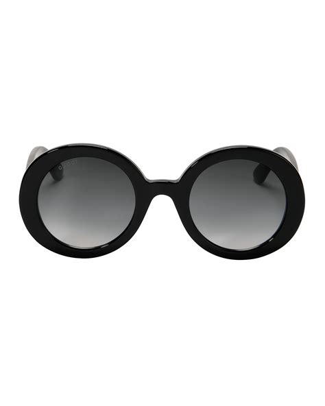 black round sunglasses gucci intermix®