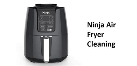 ninja air fryer cleaning  steps  vickie