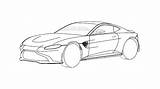 Aston Martin Vantage Drawings Patent Drawing Revealed V12 Reveal Possible V8 Autoevolution sketch template