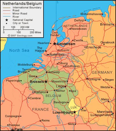 belgium map  satellite image