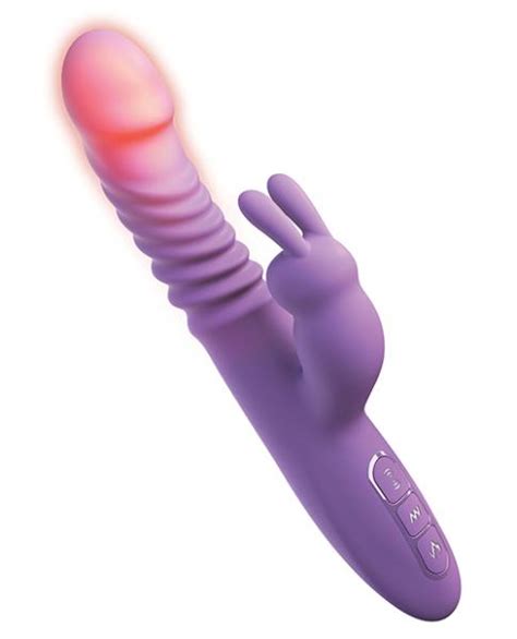 fantasy for her ultimate thrusting rabbit vibrator purple