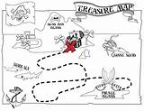 Treasure Coloring Pages Map Maps Kids Pirate Real Discover Pirates sketch template