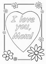 Coloring Thank Mom Pages Sheets Getcolorings Cool Color Printable sketch template
