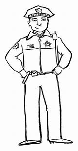 Police Coloring Officer Pages Policeman Uniform Clipart Color Kids Print Printable Getcolorings Getdrawings Library Sketch Coloringtop sketch template