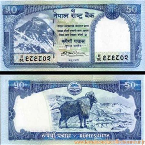 Bello Banconote Nepal Pick Numero 63 50 Roupie La Maison Du