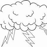 Coloring Pages Storm Bolt Color Cloud Printable Lightning Getcolorings Zeus Lighting Getdrawings sketch template