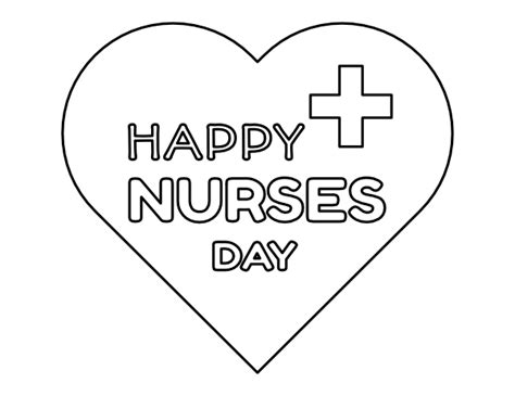 happy nurses day coloring page