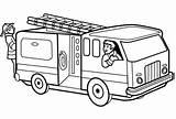 Fire Coloring Station Pages Getcolorings Truck sketch template