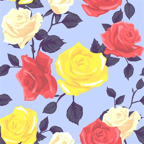 flower rose seamless pattern vector floral rose seamless pattern