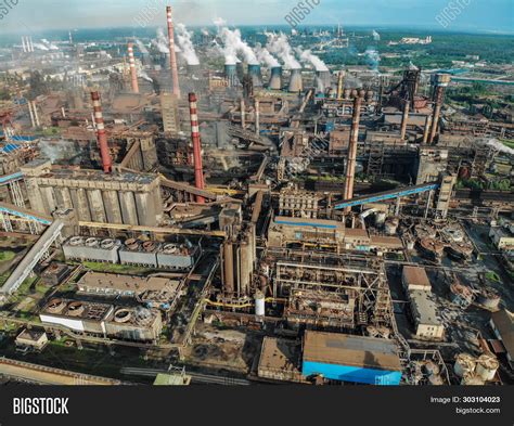 aerial view factory image photo  trial bigstock