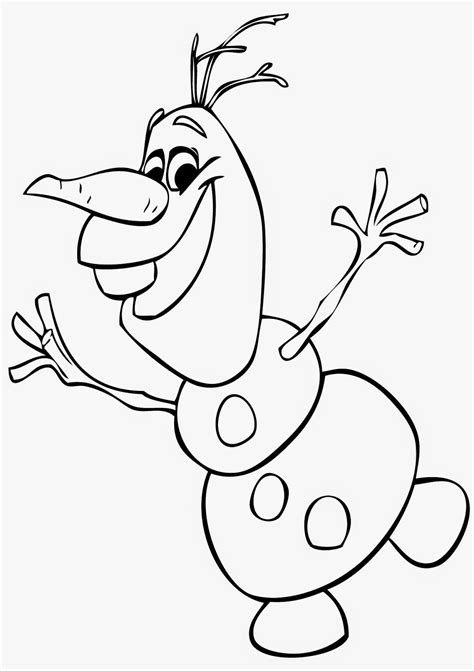 printable olaf coloring pages
