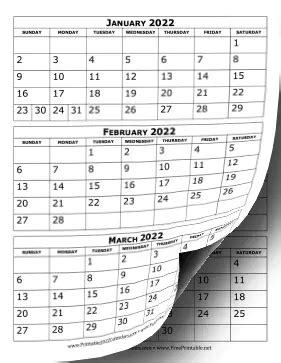 printable  calendar  months  page