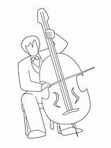 Instruments Cello Contrebasse Muziekinstrumenten Kleurplaten Musique Musikinstrumente Musicos Apprentissage Musico Malvorlage Gifgratis sketch template