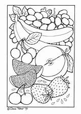 Fruit Kleurplaat sketch template