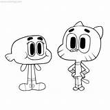 Gumball Coloring Pages Darwin Amazing Xcolorings Printable 73k Resolution Info Type  Size Jpeg sketch template