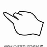 Coloring Finger Pages Hand sketch template