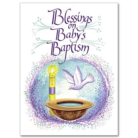 celebrating babys baptism religious greeting cards