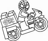 Spiderman Coloring Car Pages Spider Lego Man Getdrawings Colouring sketch template
