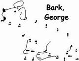 Bark George Dot Dots Connect Children Create Print sketch template