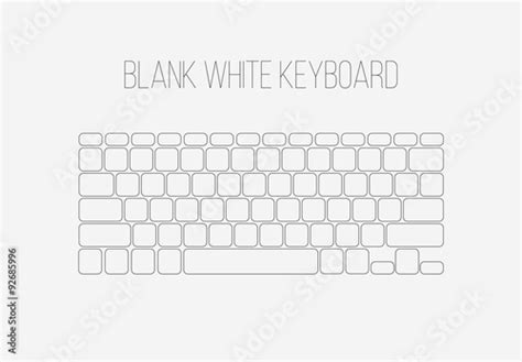 blank white keyboard stock vector adobe stock