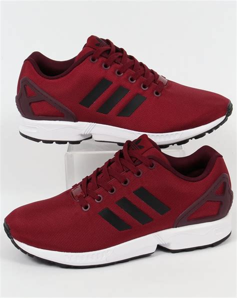 adidas zx flux trainers burgundyblackoriginalsshoessneakersrunner