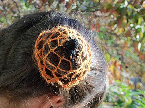 ravelry spider net hair bun cover pattern  anna tirat gefen