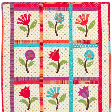 flower hand applique quilts american patchwork  quilting spring