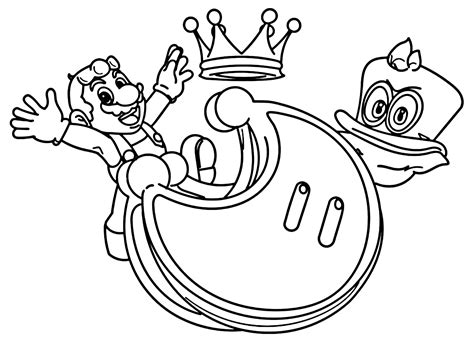 super mario odyssey coloring pages printable