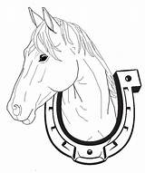 Coloring Pages Horse Colouring Animal Head Farm Drawings Stencil Native Western sketch template